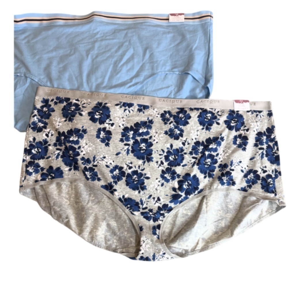 Cacique cotton full brief and cotton high leg brief Size 38 / 40 New with tags